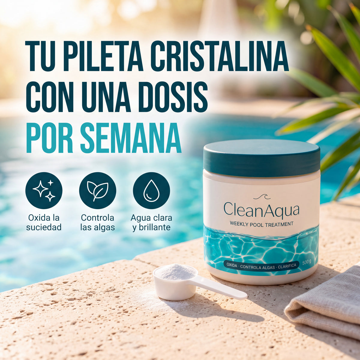 Tratamiento semanal para piletas